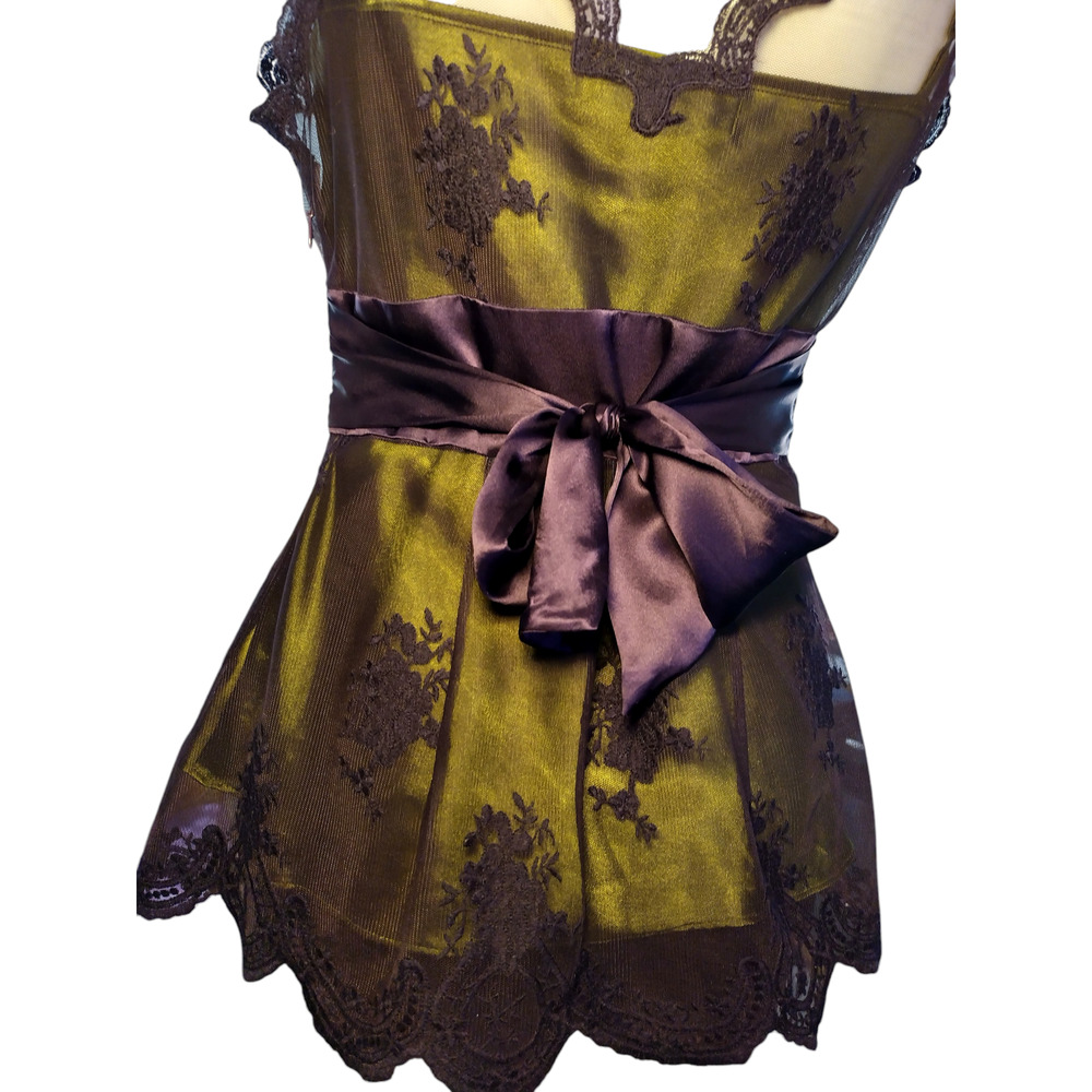 Nougat London Womens Sleeveless Lace Cami Top Olive Black Purple Size 1 - Picture 7 of 14